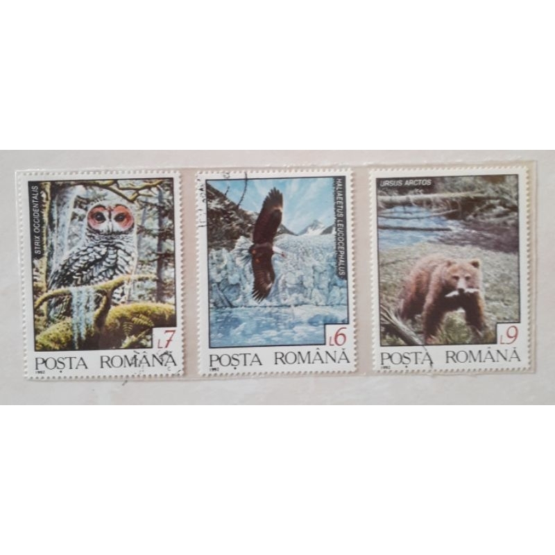 

Perangko Rumania Fauna of The Norther Region Tahun 1992 set 3pcs