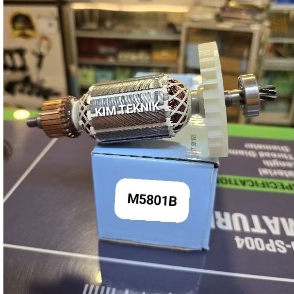 ANGKER MAKITA M5801B ARMATURE ROTOR MESIN GERGAJI KAYU 7" CIRCLE MAKITA M 5801 B MAKITA 5801 KDK