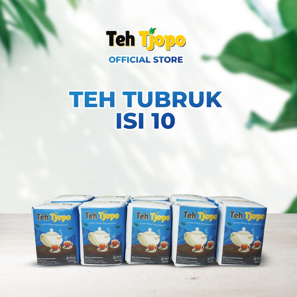 

Teh tjopo Biru 40gr - Teh Tubruk Melati - 1 slop isi 10 box 40gr