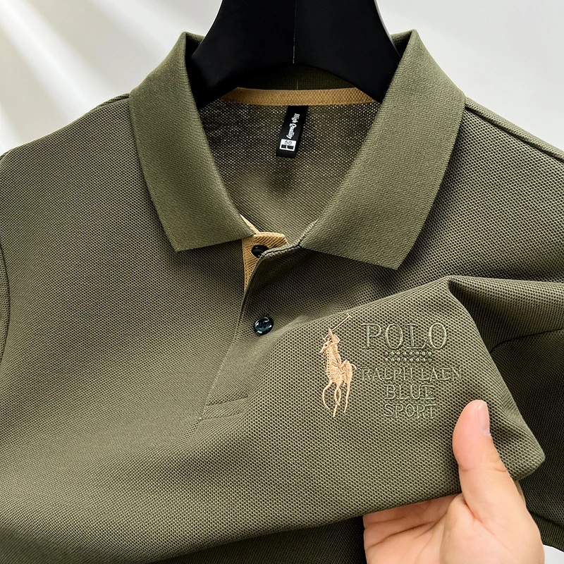 polo shirt pria kaos distro kaos kerah pria casual bordir Lengan pendek kaos pria dewasa kaos polo p