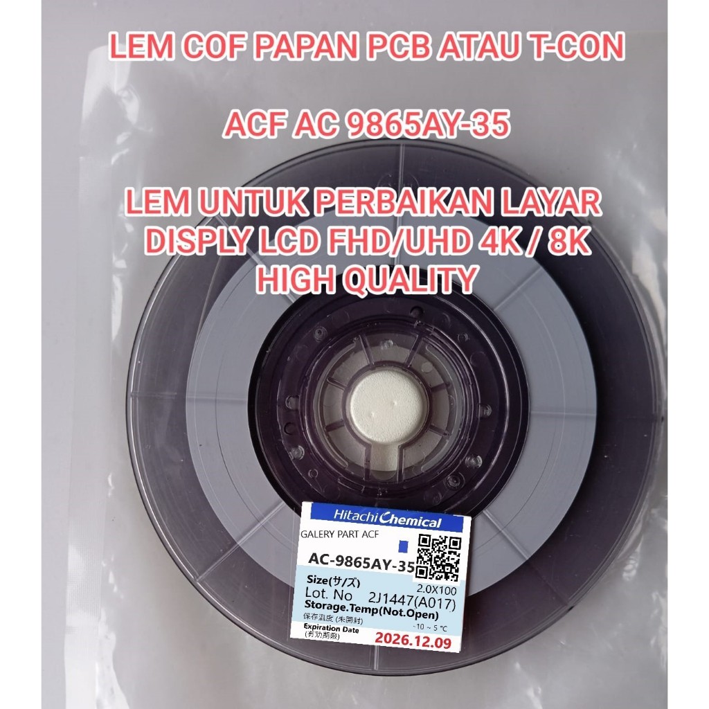 lem acf ac 9865AY-35 lem buat masang Tcon tv led digital smart tv android 4k 8k / lem tcon