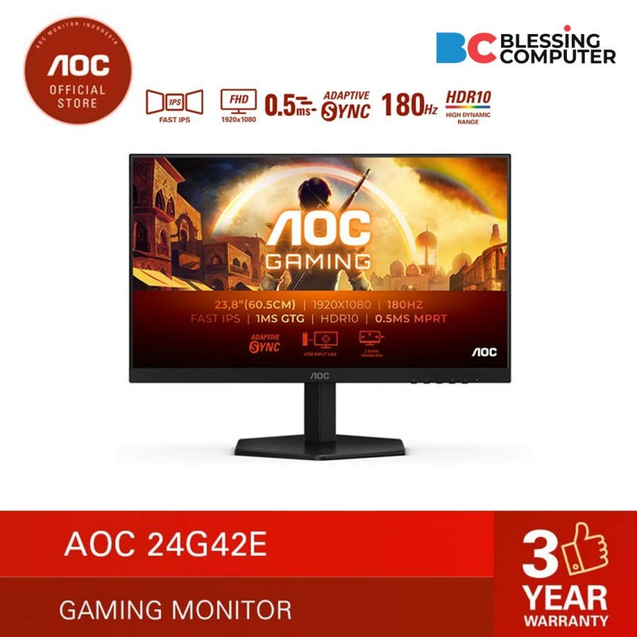 Monitor AOC 24G42E/70 24 IPS FHD 180Hz 0.5ms