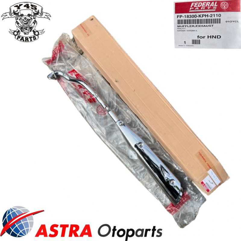 KNALPOT KENALPOT KHARISMA SUPRA 125 LAMA KPH ORIGINAL FEDERAL