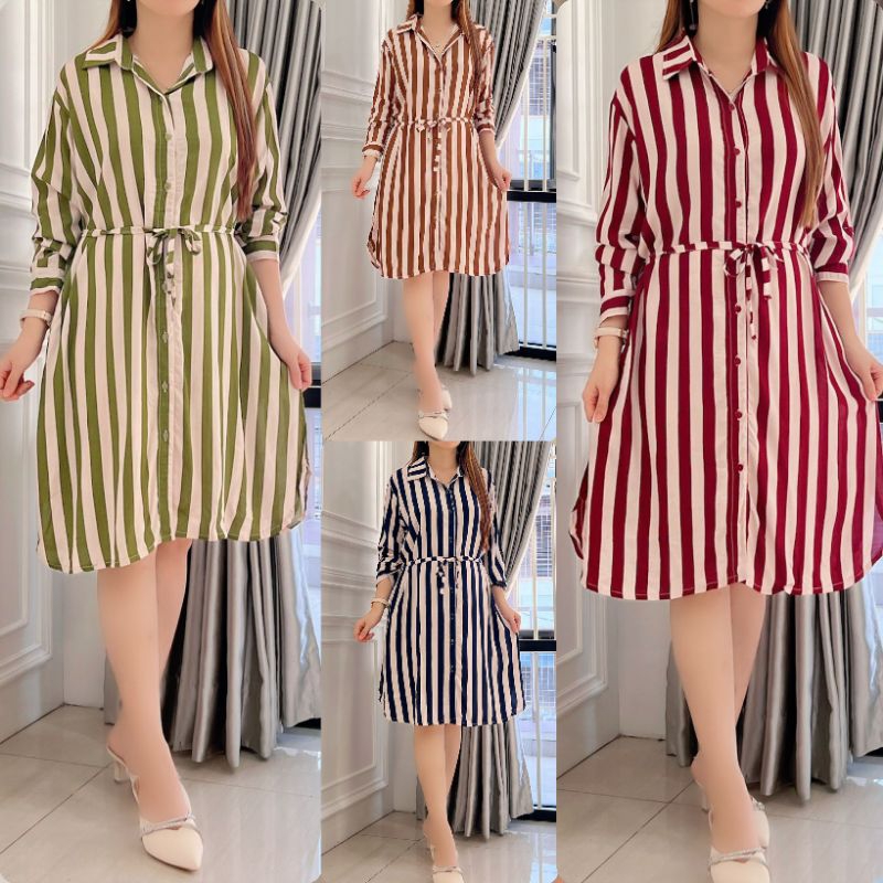Dress DR6694 Dress Salur Cotton Rayon Bangkok - GO