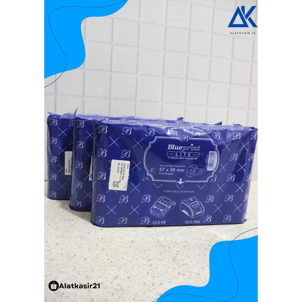 

BLUEPRINT KERTAS STRUK THERMAL EDC (1PAK) 57x38 MM