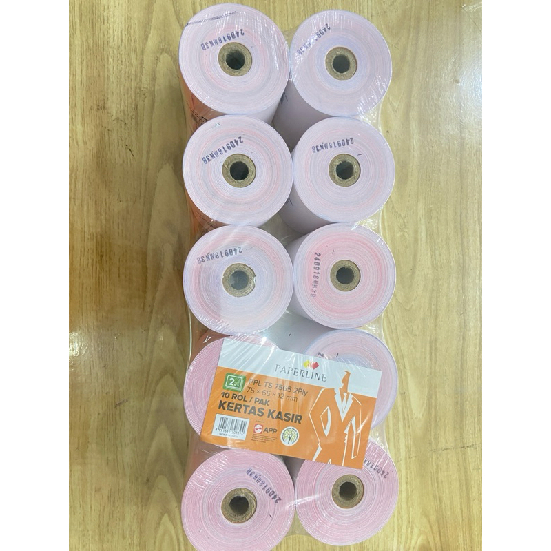 

Tel Strook ( Kertas Kasir ) 75 x 65 NCR 2 PLY Paperline