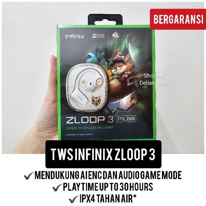 Tws Infinxi Zloop 3 Garansi Resmi 1 Tahun Tws Bluetooth Infinix Zloop 3 Headset Bluetooth Infinix Zl