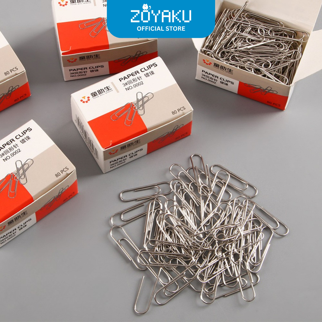 

(80pcs) Penjepit Kertas Paper Clip Klip Kertas Untuk Kantor / Sekolah STY7069