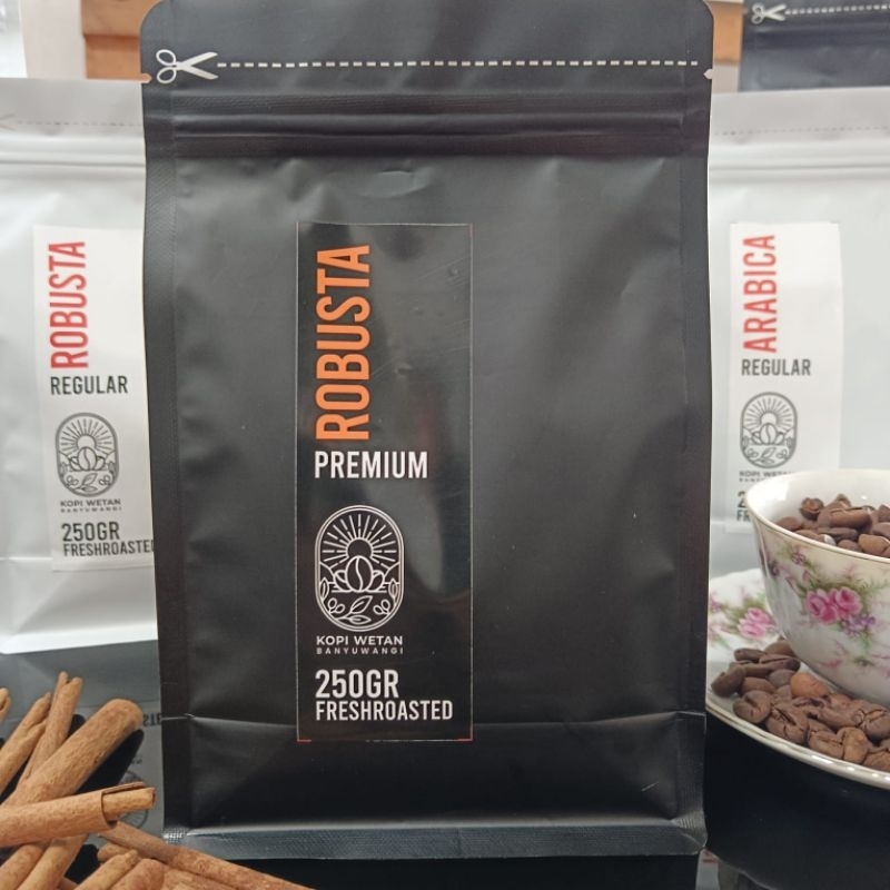 

Kopi Wetan Robusta Roasted Premium /Reguler 250gr/500 gr - Banyuwangi Coffee