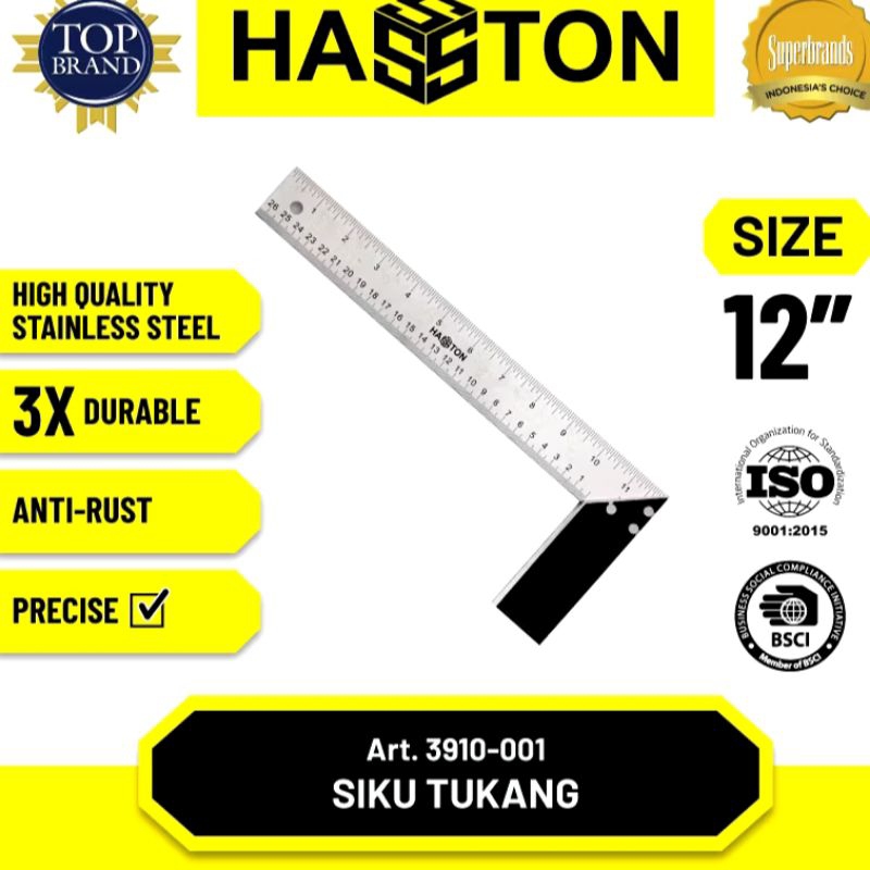 

SIKU TUKANG/PENGGARIS 12 INCHI/30 CM MERK HASTON