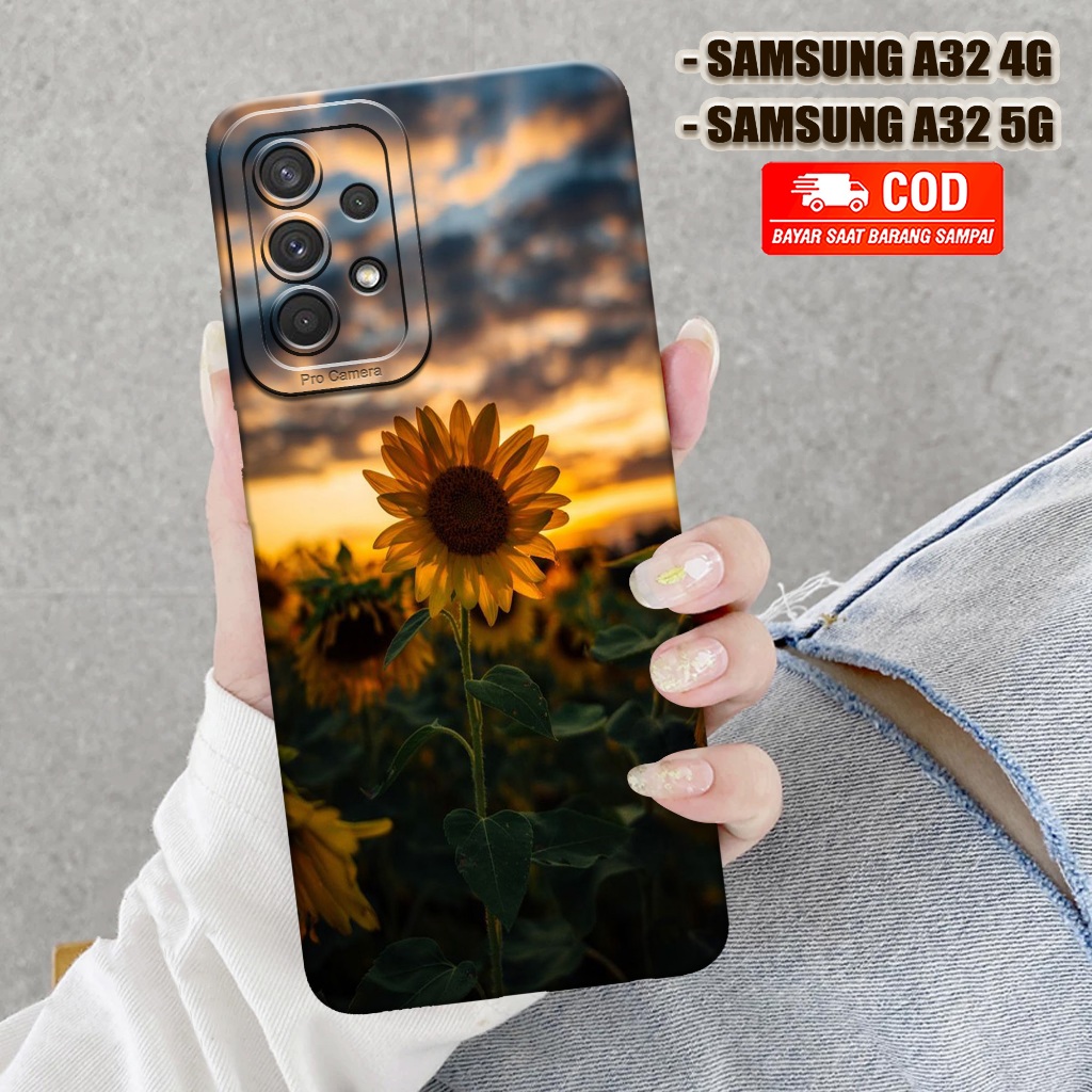 Case Samsung A32 4G / A32 5G Terbaru - Fashion Case BUNGA - Casing Samsung A32 4G / A32 5G - Case Le