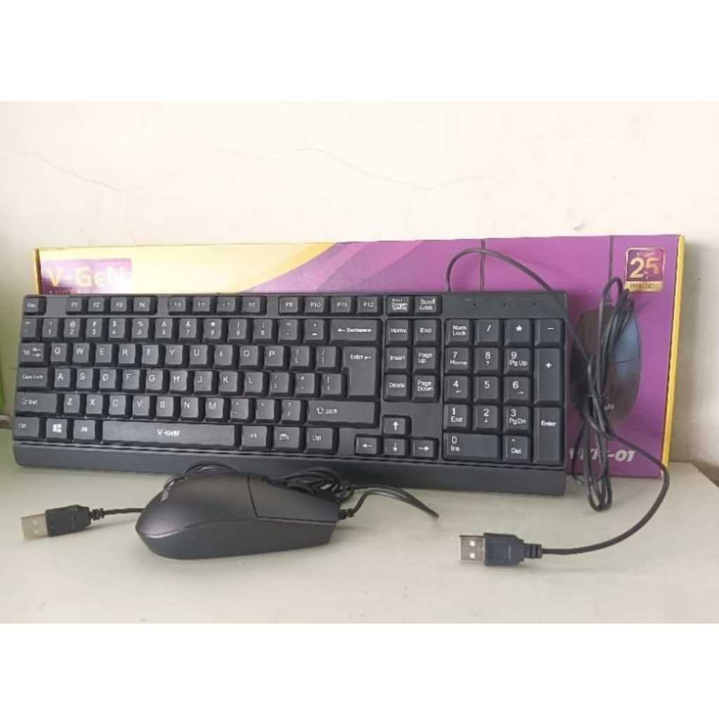 KEYBOARD + MOUSE VGEN VKM-01 KABEL