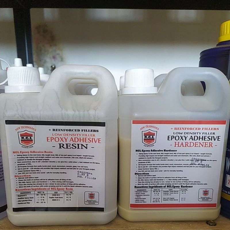 Perekat Epoksi Dua Komponen Resin dan Pengeras Serbaguna untuk Kayu Logam Kaca Plastik Keramik