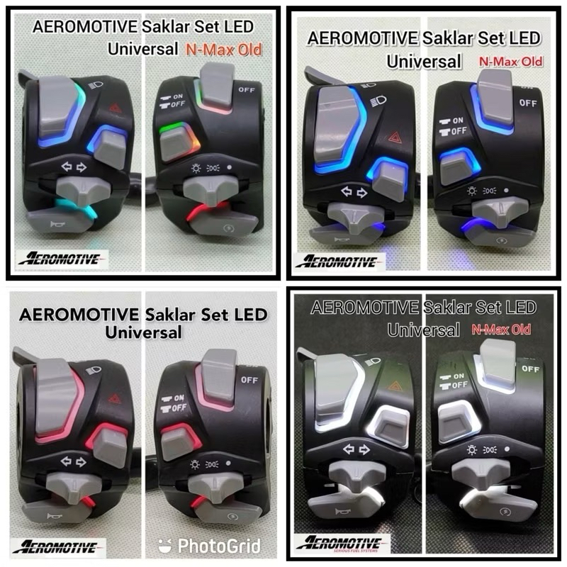 Saklar Holder SET Nyala LED Saklar VIETNAM Aeromotive PNP NMax Old Dan Universal