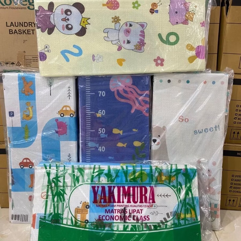COD KARPET PLAYMATE YAKIMURA LIPAT TEBAL 6MM UK 180x200  MOTIF TIMBAL BALIK KARPET ANAK PLAYMET BAYI