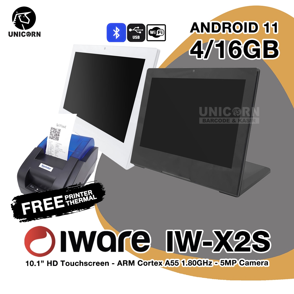 Mesin Kasir Tablet Android POS 10.1-inch 4/16 GB - Iware IW-X2S IWX2S