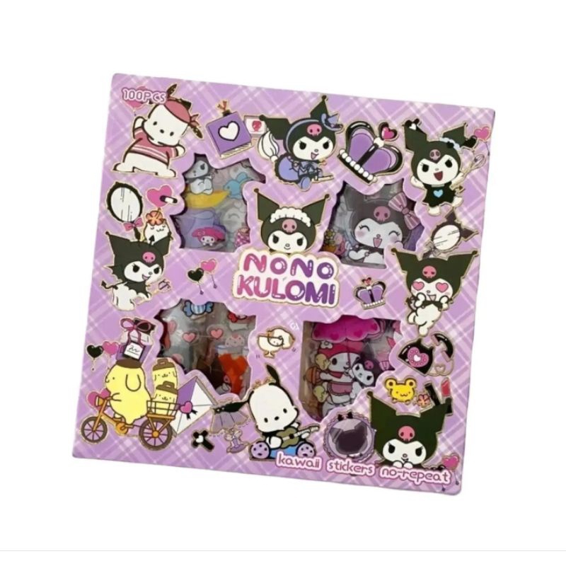 

J ( J12 ) STIKER NONO KARAKTER KARTUN ISI 100 LEMBAR / STICKER MOTIF LUCU