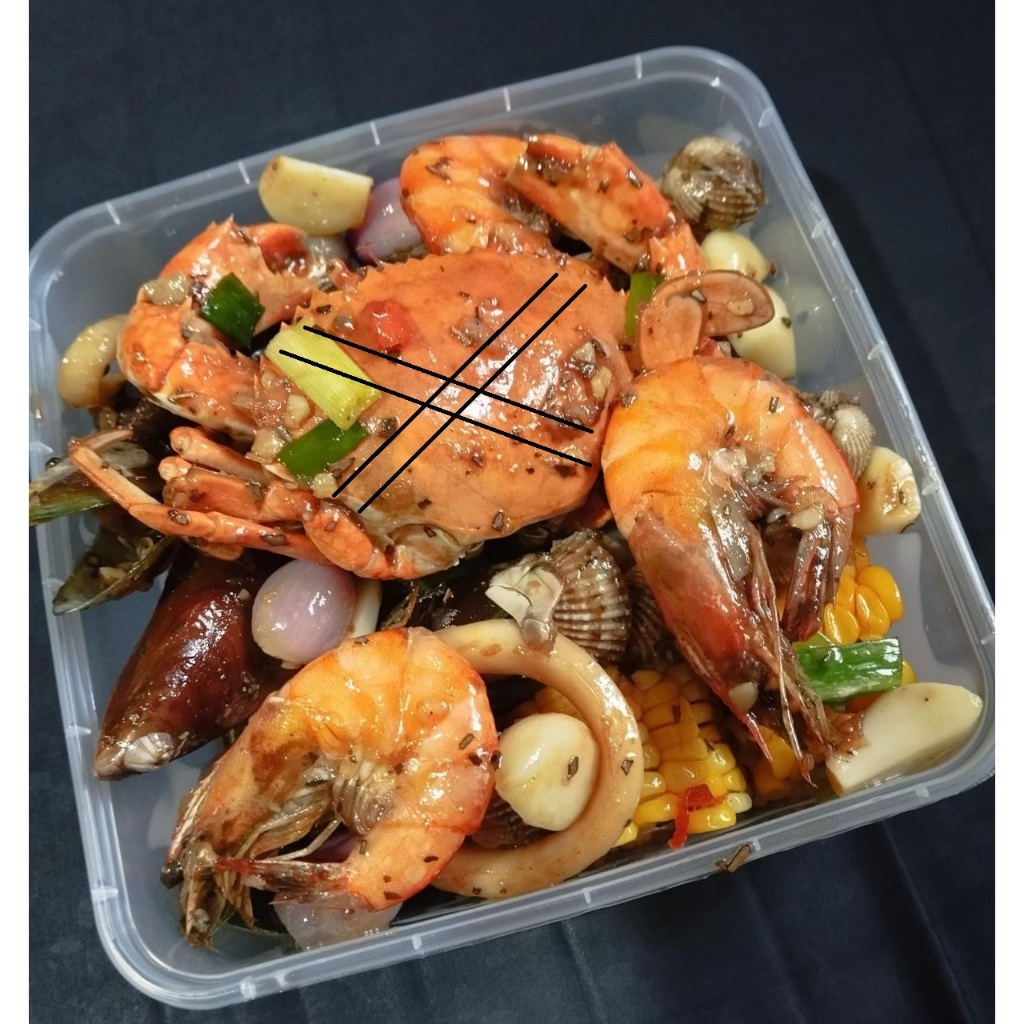 

(TANPA KEPITING) Seafood Mix Garlic Butter | Makanan Matang | Seafood 73n by Sambal Bunda Queen