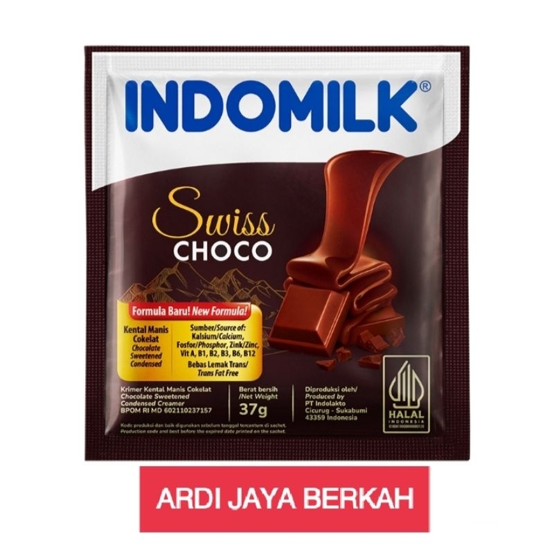 

Indomilk Kental Manis Swiss Choco Renceng 6 x 37g