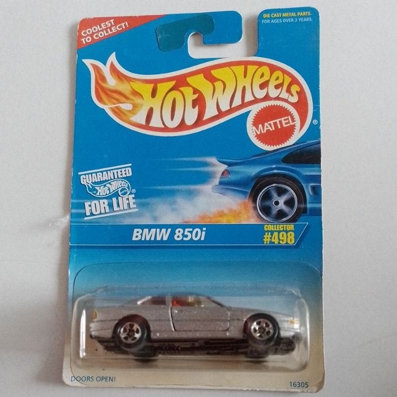 Hotwheels blue card Bmw 850i card lawas