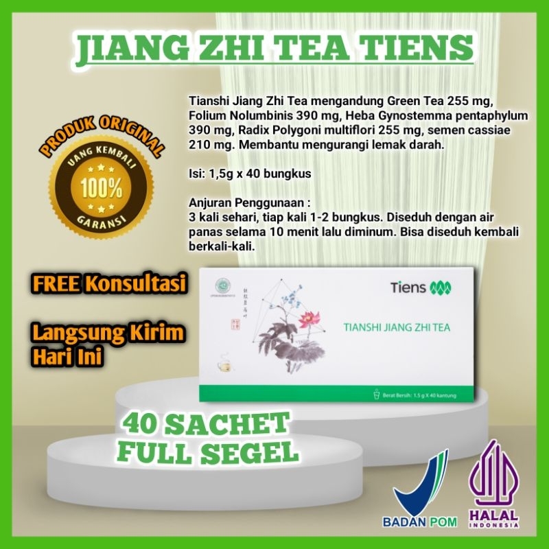 

Jiang Zhi Tea Herbal Teh Hijau TCM Detok Asam Urat Kolesterol Diet