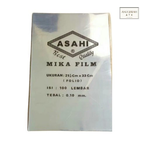 

Asahi Mika Fim Ukuran Folio| Cover Plastik Isi 100 Lembar