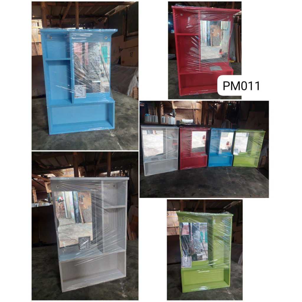 Rak Kosmetik Gantung Kaca / RAK KOSMETIK GANTUNG // CERMIN MINI RIAS / RAK RIAS MURAH KOKOH