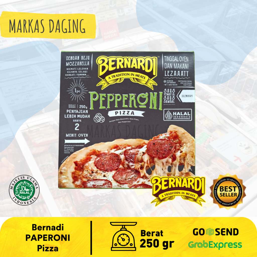 

BERNARDI Pepperoni Pizza Frozen 250gr