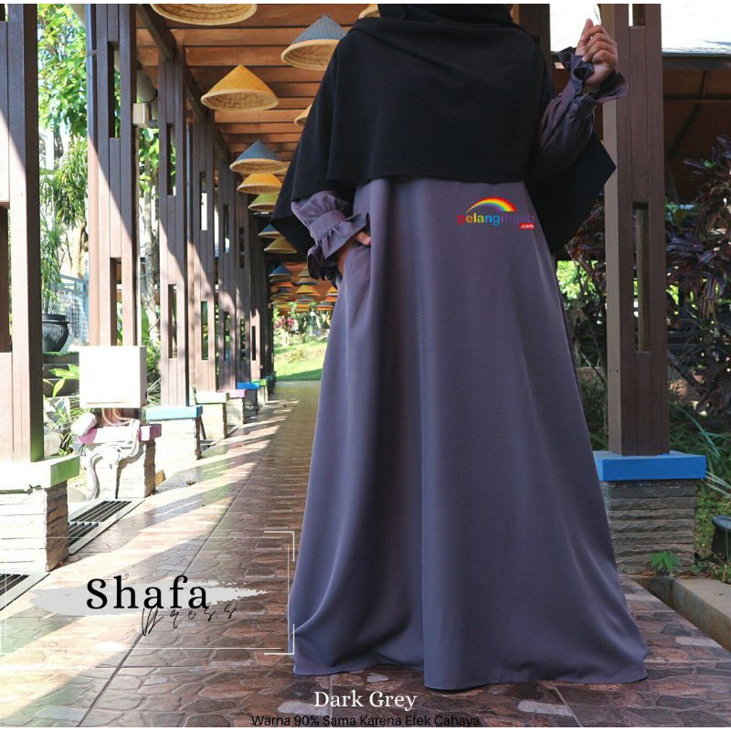 PreLoved (bekas pakai pribadi) - Shafa Dress - dark grey