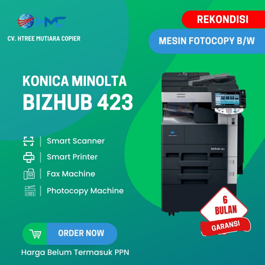 Mesin Fotocopy konica Minolta bizhub 423