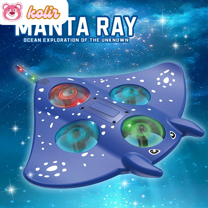 Ikan Pari Remote Control Mainan Pesawat Terbang Remote Control LED Glider Airplane Foam Pesawat