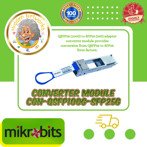 Mikrobits CON-QSFP100G-SFP25G Converter Module SFP 100G to SFP 25G CON-QSFP100G-SFP25G