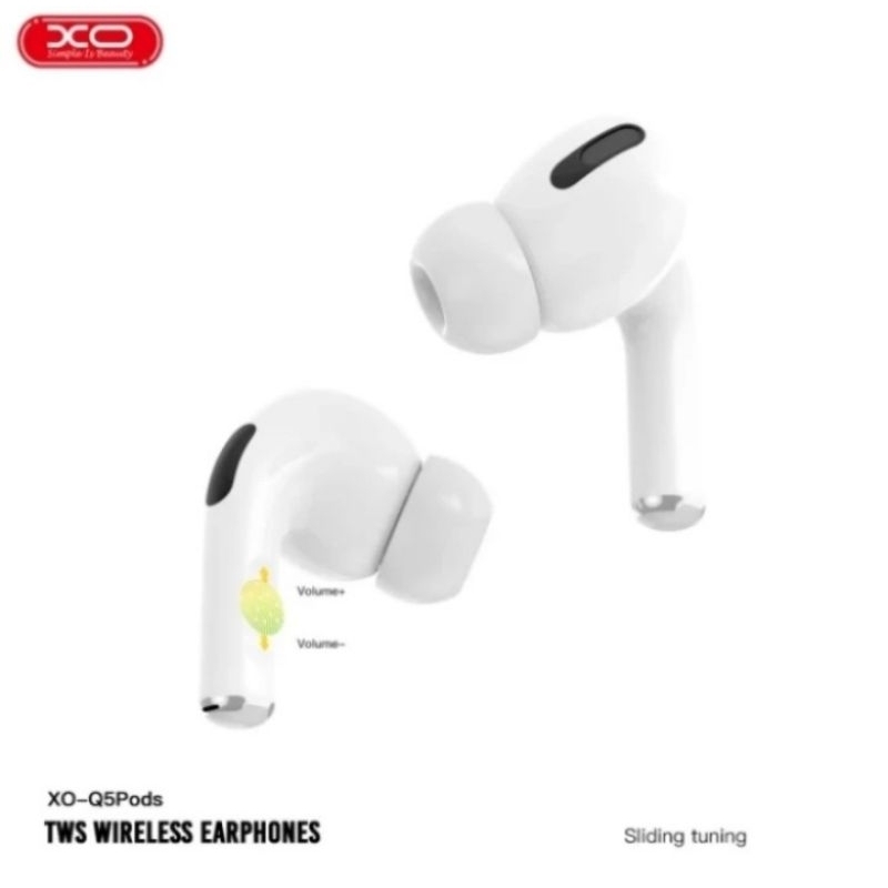 XO-Q5PODS TWS WIRELESS EARPHONE BT V5.3 TRUEE WIRELLES STEREO EARBUDS - Putih