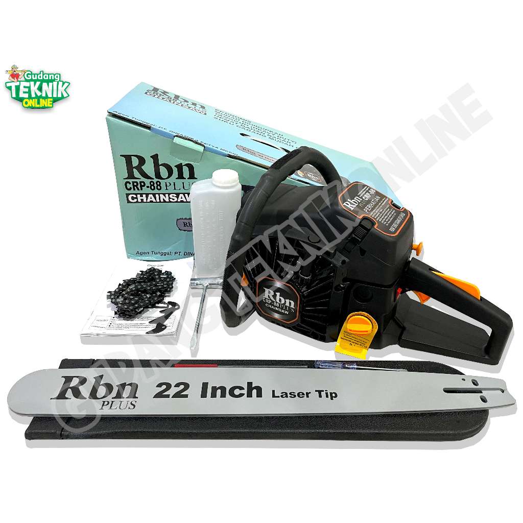 ROBIN Mesin Gergaji Kayu Chainsaw 22" ROBIN ZY-CRP88 Bar Laser 2TAK / Chainsaw Senso Potong Pemotong