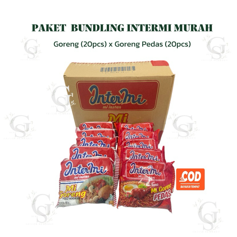 

[1 Dus 40pcs] Intermi Goreng mix Intermi Goreng Pedas Murah