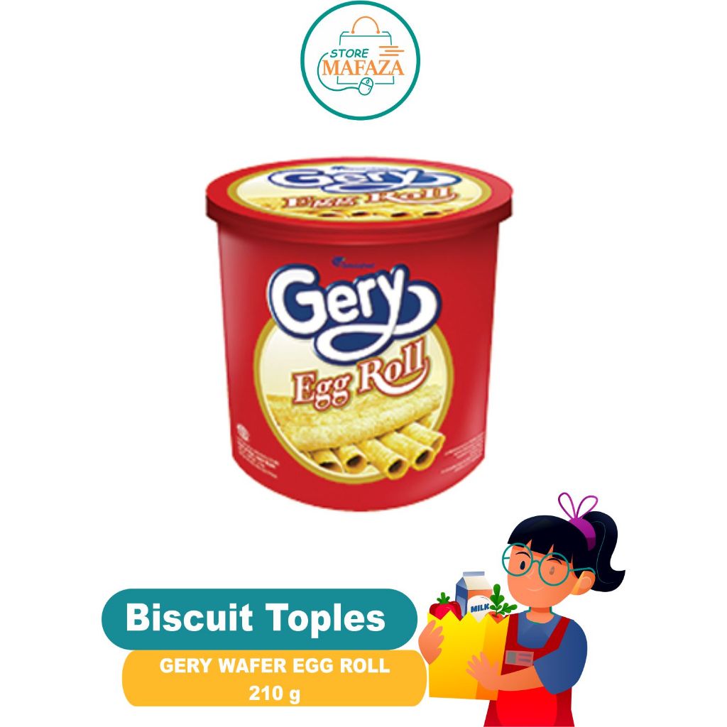 

GERY Biscuit Toples GERY WAFER EGG ROLL TPS 210g