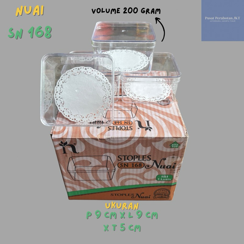 SALE!! TOPLES KUE KERING KOTAK 200-250 Gram / TOPLES KUE MURAH NUAI SN 168