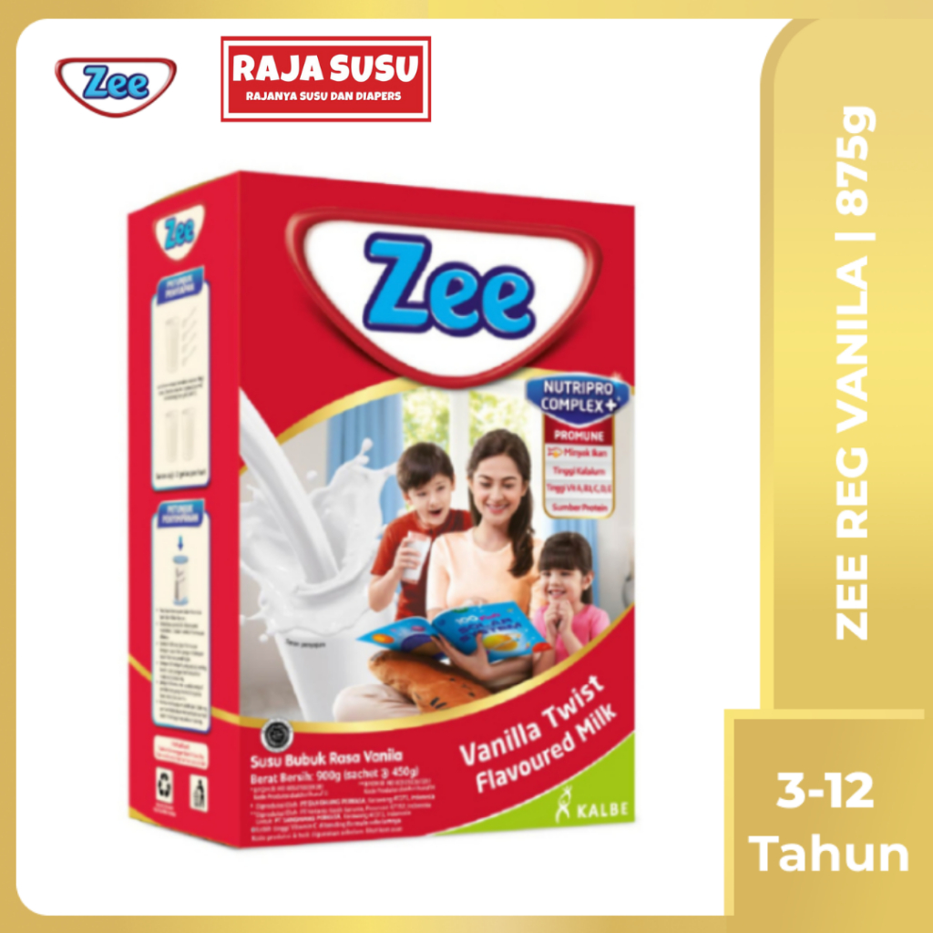 

ZEE REG VANILA 875 GR - RAJA SUSU