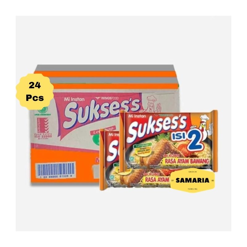 

1 Dus Suksess Mi Instant Kuah Isi 2 Rasa Ayam Bawang (Isi 24 Pcs)