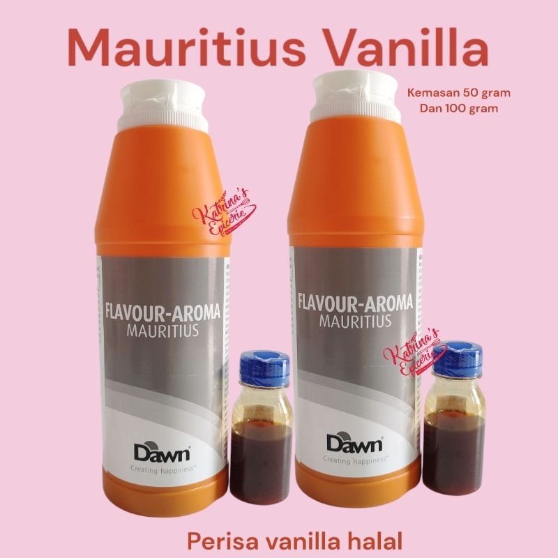 

Perisa Mauritius Vanilla Esens Makanan Halal Food Grade