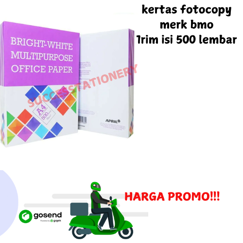 

KERTAS HVS A4 75 GRAM BMO 1RIM ISI 500 LEMBAR