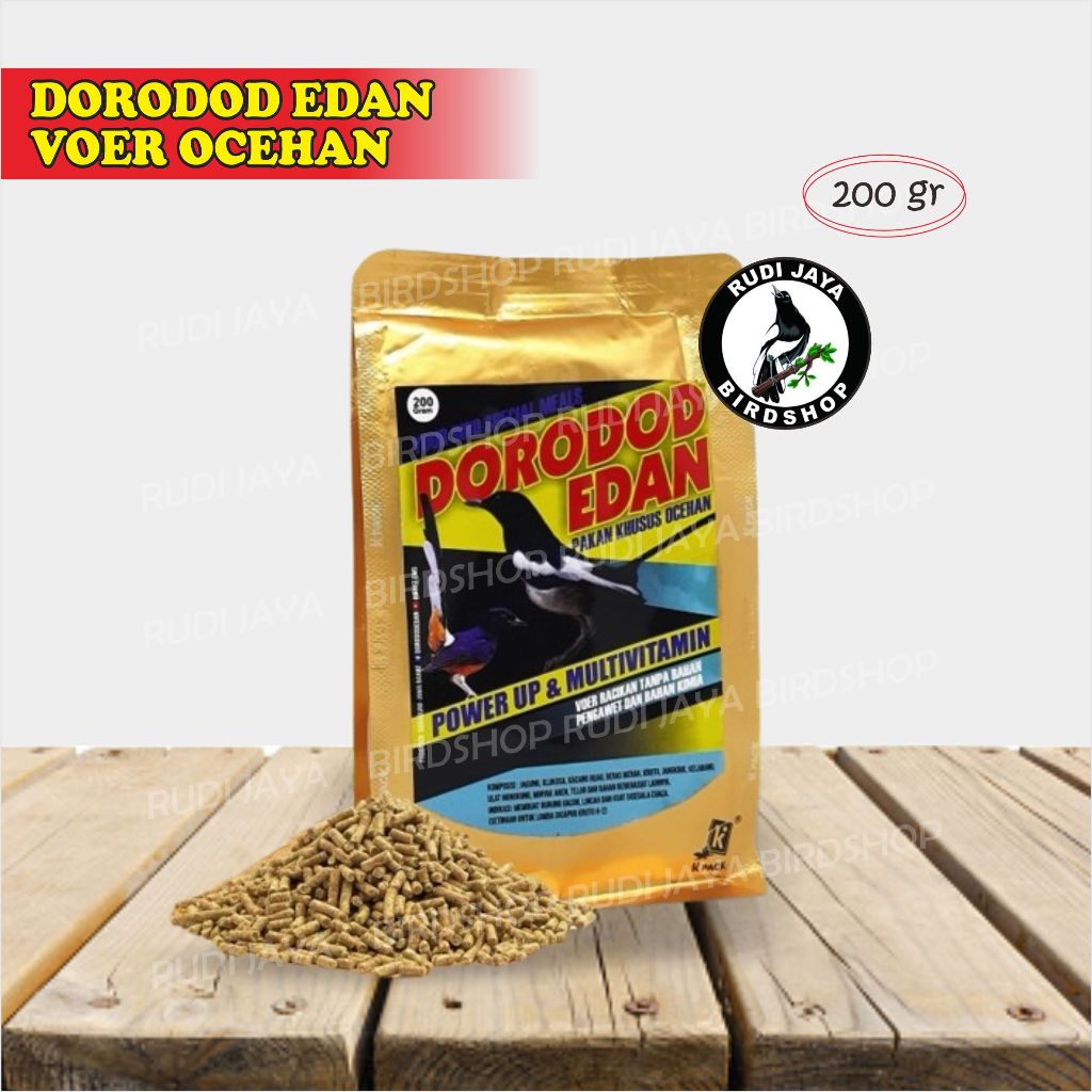 DE OCEHAN DORODOD EDAN VOER PAKAN MAKANAN BURUNG KACER MURAI HWAMEI PROTEIN TINGGI