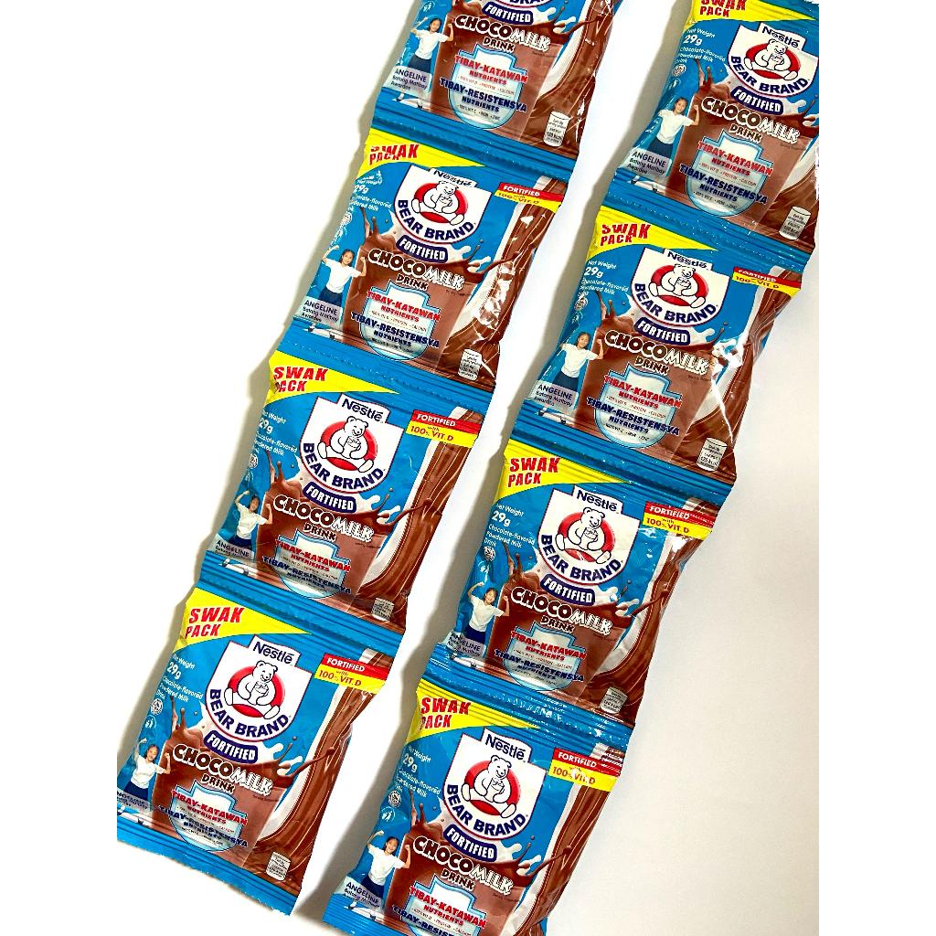 

[READY STOCK] Nestle Bear Brand Fortified Choco Milk Drink 29gr With 100% Vit. D Original Phillipines
