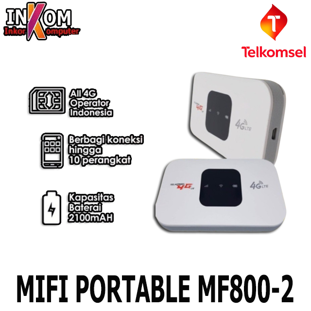 Modem WiFi Portable Telkomsel 4G LTE Bypass All Operator 300Mbps