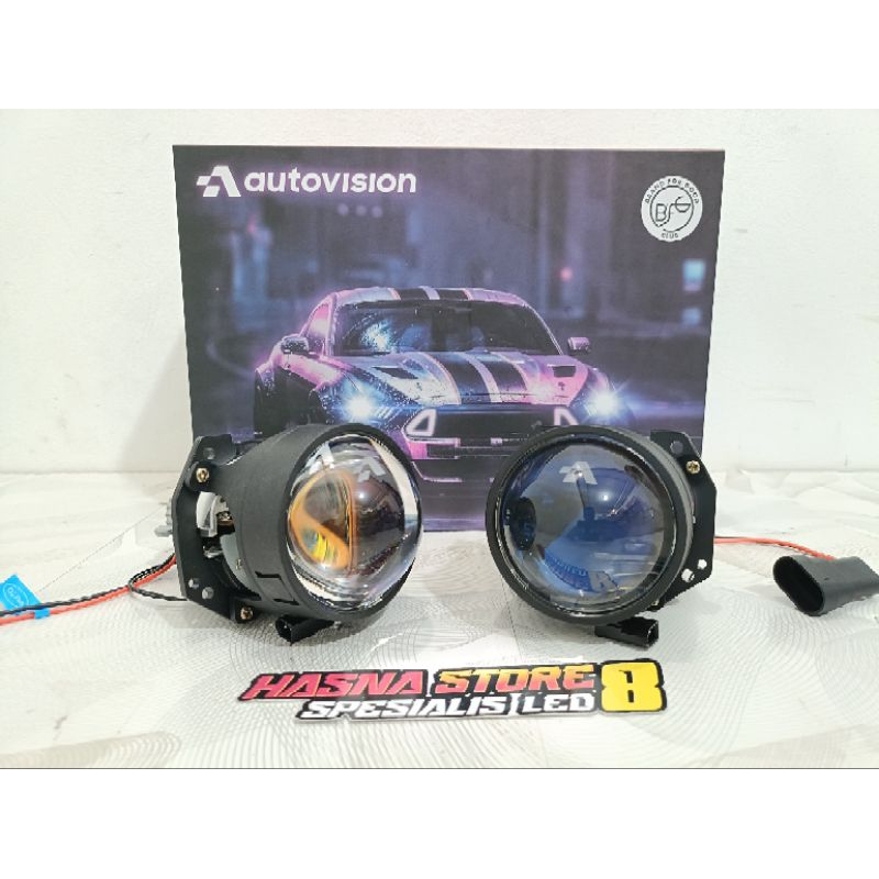 BILED 2,5 INCH | BILED AUTOVISION BILED 2,5 INCH DAN 3 INCH FLAT CUT OFF LENSA BLUE LENS