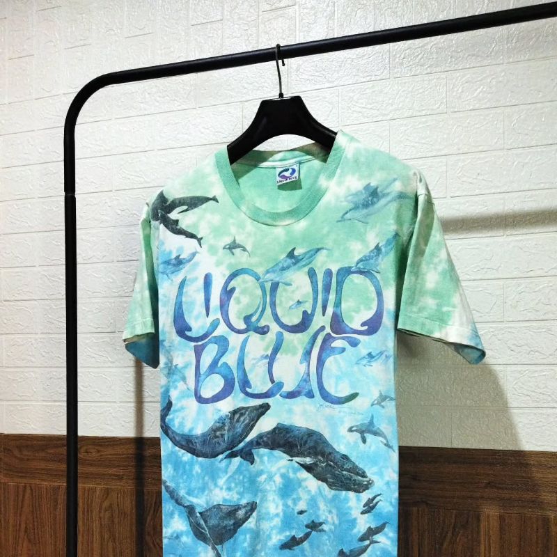 Vintage Liquid Blue ©1992 Dolphins Aop T-Shirt