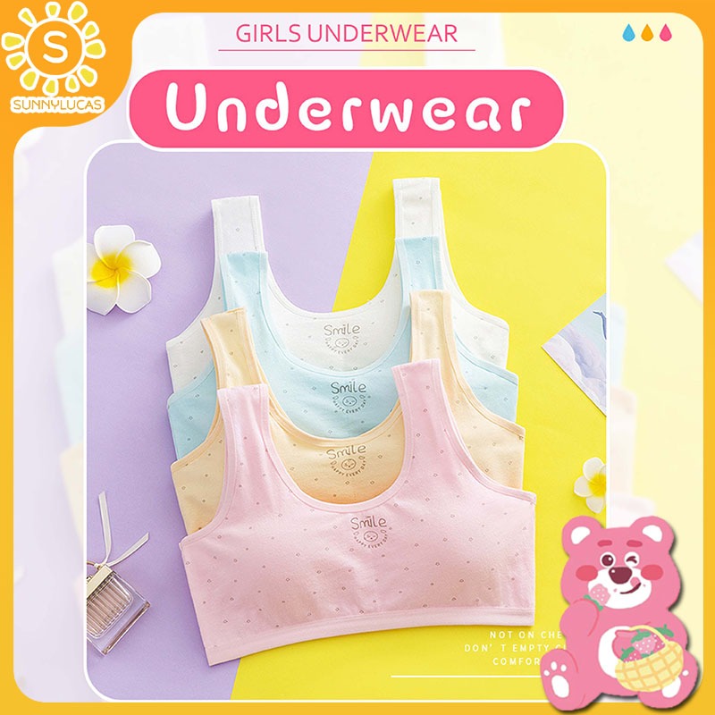 Sunny.Lucas Miniset remaja bh remaja katun premium dalaman remaja perempuan kemban cewek remaja bra