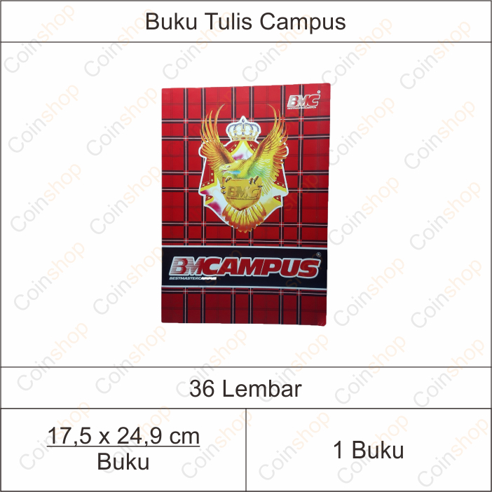 

BMCampus BMC Buku Tulis Campus 36 Lembar Per Buku