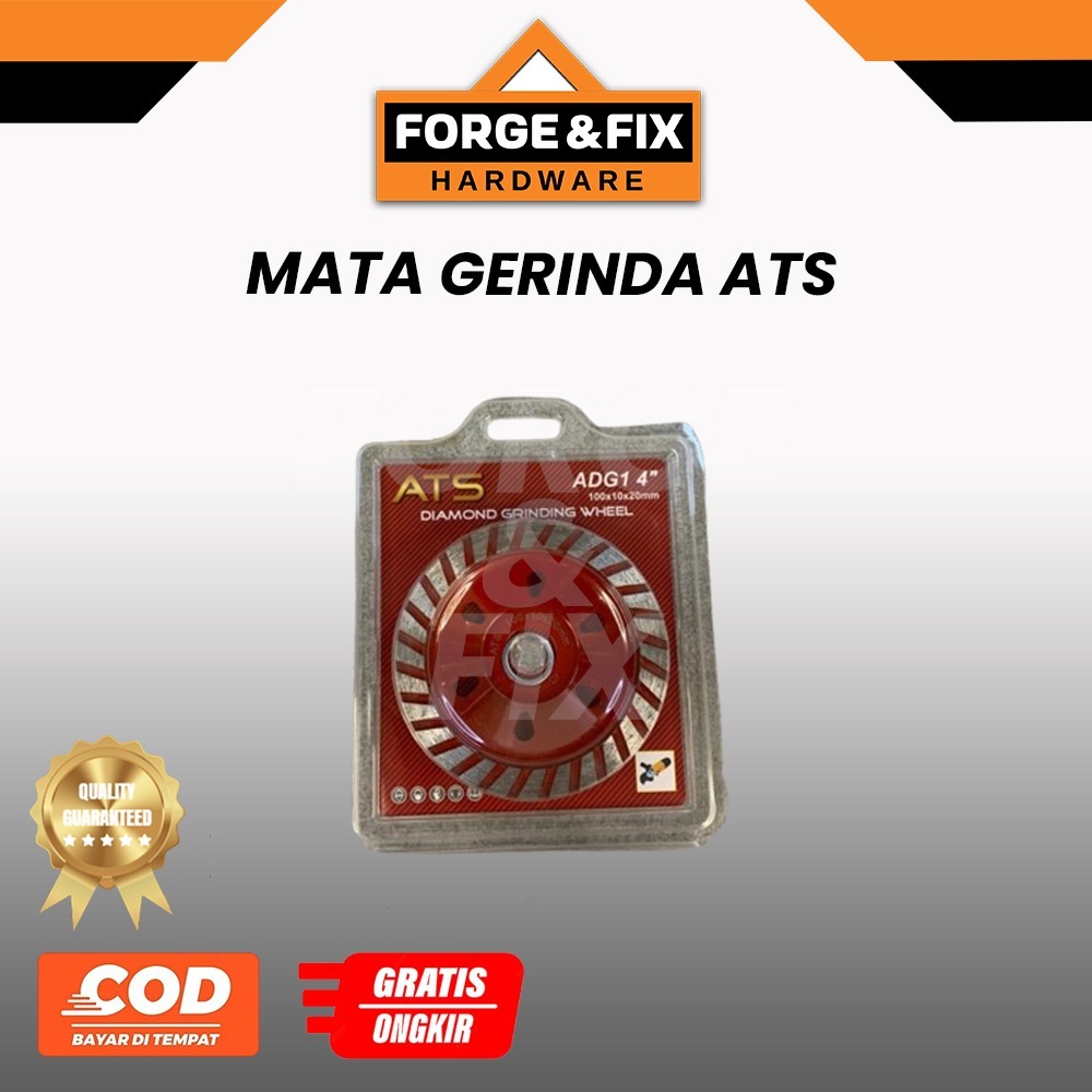 ATS Mata Gerinda Diamond Cup Grinding Wheel Mata Gerinda Poles Beton 4 INCH