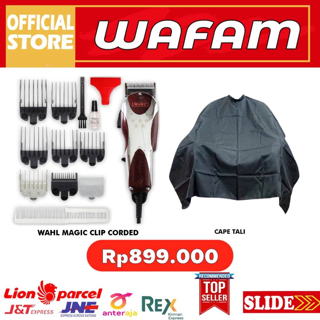 WAHL MAGIC CLIP CORDED ORIGINAL USA CLIPPER MESIN ALAT CUKUR BARBER